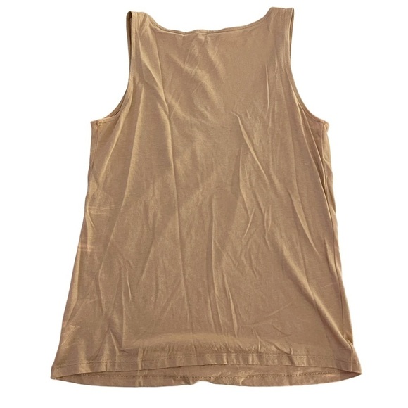 ✨NEW!✨ TALBOTS Women’s Tan Sequin Petite Tank Top - Small - Picture 3 of 10